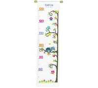 VERVACO Kit Punto De Cruz Medidor De Altura para Niños Gato EN EL ÁRBOL Regalos DIY Completo Creativo Manualidades Creatividad Adultos Decoracion Pared Bordar Kit Principiantes ca. 18 x 70 cm