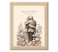 VERVACO Kits De Punto De Cruz Contado Cuadros Decoracion DIY Creativo Kit AMOR ETERNO Manualidades Arte De Pared Bordar Kit Principiantes Regalo ca. 20 x 30 cm Cross Stitch Embroidery