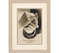 VERVACO Kits De Punto De Cruz Contado Cuadros Decoracion DIY Creativo Kit Retrato de boda Manualidades Arte De Pared Bordar Kit Principiantes Regalo 17 x 23 cm Cross Stitch Embroidery