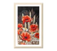 Vervaco Kits De Punto De Cruz Contado Cuadros Decoracion DIY Creativo KitAMAPOLAS SILVESTRES Manualidades Arte De Pared Bordar Kit Principiantes Regalo23 x 42 cm Cross Stitch Embroidery