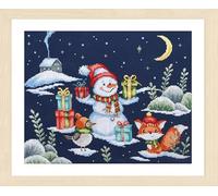 Vervaco Kits De Punto De Cruz Contado Cuadros Decoracion DIY Creativo KitDiversión en la nieve Manualidades Arte De Pared Bordar Kit Principiantes Regaloca. 27 x 21 cm Cross Stitch Embroidery