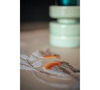 Vervaco Mantel Para Bordar Punto De Cruz Completo Bordado Tela Impresa PETIRROJOS EN INVIERNO Decoracion Para Manualidades DIY Adultos Set Ocio Creativo Regalo ca. 80 x 80 cm Cross Stitch Embroidery