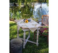 Vervaco Mantel Para Kit Bordado Punto De Cruz Contado Bordado HERRAMIENTAS DE JARDÍN Decoracion Para Manualidades DIY Adultos Set Ocio Creativo Regalo ca. 80 x 80 cm Cross Stitch Embroidery