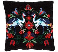 Vervaco Medio Punto De Cruz Kit Cojin Decorativo Camille Manualidades Adultos Decoracion Bordar Kit Principiantes Completo DIY Bordado Creativo Regalo ca. 40x40 cm Cross Stitch Embroidery