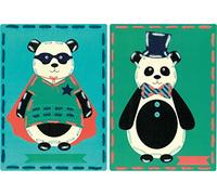 Vervaco PN-0157042 nitrógeno Tarjetas Circo Pandas, 2-Unidades