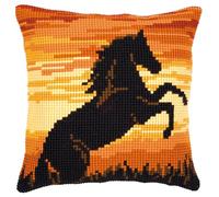 Vervaco Punto De Cruz Kit Cojin Decorativo BUEN SEMENTAL Manualidades Adultos Decoracion Bordar Kit Principiantes Completo DIY Bordado Creativo Regalo ca. 40x40 cm Cross Stitch Embroidery
