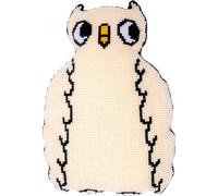 Vervaco Punto De Cruz Kit Cojin Decorativo BÚHO BLANCO Manualidades Adultos Decoracion Bordar Kit Principiantes Completo DIY Bordado Creativo Regalo ca. 36x51 cm Cross Stitch Embroidery