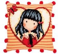 Vervaco Punto De Cruz Kit Cojin Decorativo GORJUSS TIME TO FLY Manualidades Adultos Decoracion Bordar Kit Principiantes Completo DIY Bordado Creativo Regalo ca. 40x40 cm Cross Stitch Embroidery