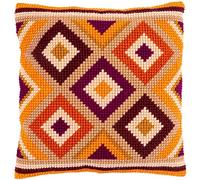 Vervaco Punto De Cruz Kit Cojin Decorativo MOTIVOS KILIM Manualidades Adultos Decoracion Bordar Kit Principiantes Completo DIY Bordado Creativo Regalo ca. 40x40 cm Cross Stitch Embroidery