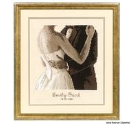 VERVACO Vevaco Kits De Punto De Cruz Contado Cuadros Decoracion DIY Creativo Kit APERTURA DE BAILE Manualidades Arte De Pared Bordar Kit Principiantes Regalo ca. 20 x 23 cm Cross Stitch Embroidery