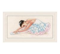 VERVACO Vevaco Kits De Punto De Cruz Contado Cuadros Decoracion DIY Creativo Kit BALLET Manualidades Arte De Pared Bordar Kit Principiantes Regalo ca. 38 x 19 cm Cross Stitch Embroidery