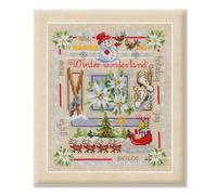 VERVACO Vevaco Kits De Punto De Cruz Contado Cuadros Decoracion DIY Creativo Kit INVIERNO Manualidades Arte De Pared Bordar Kit Principiantes Regalo ca. 19 x 23 cm Cross Stitch Embroidery