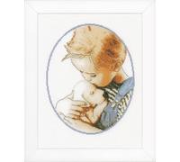 VERVACO Vevaco Kits De Punto De Cruz Contado Cuadros Decoracion DIY Creativo Kit MEJORES AMIGOS Manualidades Arte De Pared Bordar Kit Principiantes Regalo ca. 21 x 26 cm Cross Stitch Embroidery