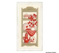VERVACO Vevaco Kits De Punto De Cruz Contado Cuadros Decoracion DIY Creativo Kit UN Armario DE Cocina Manualidades Arte De Pared Bordar Kit Principiantes Regalo ca. 18 x 38 cm Cross Stitch Embroidery