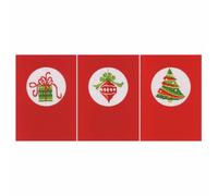 Vervaco Vevaco Kits De Punto De Cruz Contado Tarjeta De Felicitación DIY Creativo Kit juego de 3 NAVIDAD Manualidades Bordar Kit Principiantes Regalo ca. 10,5 x 15 cm Cross Stitch Embroidery