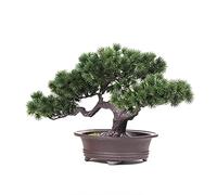 Verve Jelly Mini Planta Artificial de Pino en Maceta - Árbol Falso de Escritorio para Decoración de Oficina y Hogar