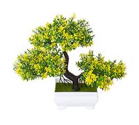 Verve Jelly Pino y Cedro Bonsái Artificial, Planta en Maceta de Imitación, Adornos para Macetas, Plantas Decorativas para el Hogar y Decoración de Jardín