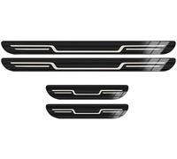 VERVELINK 4 Piezas Listón de Umbral de Puerta de Coche de Acero Inoxidable para Ford Tourneo Custom I L2 2018-2025 Tira Protectora Alféizar Puerta Coche Antidesgaste Pedal Accesorios