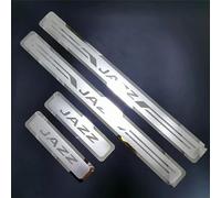 VERVELINK 4 Piezas Listón de Umbral de Puerta de Coche de Acero Inoxidable para Hon-da Jazz Tira Protectora Alféizar Puerta Coche Antidesgaste Pedal Accesorios