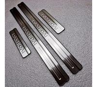 VERVELINK 4 Piezas Tira de umbral de Puerta de Acero Inoxidable para automóvil para Nissan Qashqai J10 J11 2016-2025 Bienvenidos Pedal Accesorios AutomáTico Listón Umbral Puerta Coche