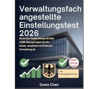 Verwaltungsfachangestellte Einstellungstest 2026: Deckt die Vorbereitung mit über 2,686 Übungsfragen für die lokale, staatliche und föderale Verwaltung ab