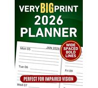 Very Big Print 2026 Planner: Perfect for Impaired Vision