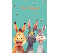 Very Cute Donkey and Bumble Bee Children's Paperback Notebook. A5 / 9"x6" / 150 Lined Pages. Pretty Notebook for Kids. Farm Animal Notebooks. Donkey Themed Gifts.