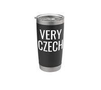 Very Czech Czechia Czech Republic Vaso térmico de acero inoxidable de doble pared