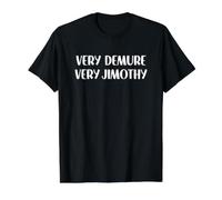 Very Demure Very Jimothy Raccoon Camiseta gráfica económica, Hombre, Negro, XL