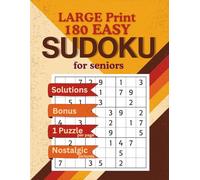 Very Easy & Easy Sudoku Books for Seniors or Beginners, Large Print One Puzzle Per Page, Brain Games to stay Mentally Sharp, Nostalgic Pictures to Spark Memories, with Solutions