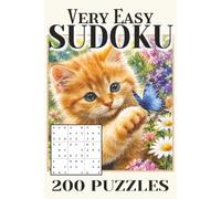 Very Easy SUDOKU Book: Very Easy Sudoku Book for Seniors, Adults and Teens | 200 Large Print Easy to Read Puzzles with Instructions & Solutions | 6x9 Travel Size | 1 Puzzle Per Page