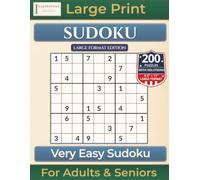 Very Easy Sudoku: Large Format Edition with 200 Puzzles|Large Print for Adults & Seniors (Premium Quality Sudoku Books)