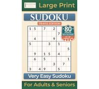 Very Easy Sudoku: Travel Edition with 80 Puzzles | Large Print for Adults & Seniors (Premium Quality Sudoku Books)
