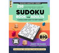 Very Easy to Very Hard Sudoku Puzzles: 250 Puzzles Across 7 Levels, From Very Easy to Very Hard, Ideal for All Skill Levels, Two Puzzles Per Page, ... Page | 200 Sudoku + Solutions | 8.5 x 11 in)