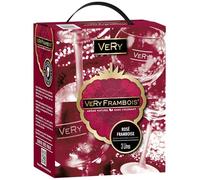 Very Frambois' Vino Rosado aromatizado Frambuesa - Bebida aromatizada Bag in Box 3L - Sabor frambuesa natural, formato práctico, ideal aperitivo y conservación.