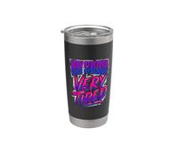 Very Stressed Very Tired Estado de ánimo agotado Vaso térmico de acero inoxidable de doble pared