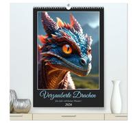 Verzauberte Drachen: Ein Jahr voll kleiner Wunder! (hochwertiger Premium Wandkalender 2026 DIN A2 hoch), Kunstdruck in Hochglanz: Tauchen Sie ein in ... gemacht durch modernste KI-Technologie.