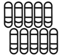 Vesaneae 10 Piezas Correa de Silicona Bicicleta, Anillo Elástico de Goma para Bicicleta, Soporte de Silicona para Bicicleta, Bicicleta de Ciclismo Vendaje Elástico, Accesorios de Conducción Nocturna