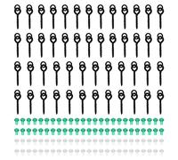 Vesaneae 150 Piezas Accesorios de Carpfishing, 100 Ganchos para Cuentas de Goma con 50 Tornillos de Cebo, Aparejos de Pesca de Carpa