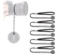 Vesaneae 5 Piezas Cuerda Antipérdida para Tapa Objetivo, Tapa Lente Correa, Tapas de Lente Elástica, Cordón de Tapa de Lente, Tapa de Lente para Cámarasde Digitales, Protector para Cámaras