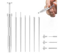 Vesavifaka 16G 18G Upgraded Piercing Set Herramienta Pinza Antideslizante para Cambiar Joyas - Barra de Introducción sin Rosca/Roscada de Acero Inoxidable, Hipoalergénico Libre de Níquel y Plomo