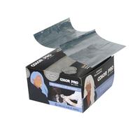 VESCEL-Hojas de Papel Aluminio para Peluquería, 15cm x 27.3cm, Aluminio Gofrado Extra Resistente, para Tinte, Balayage y Mechas, Ideal para Uso Profesional en Salones