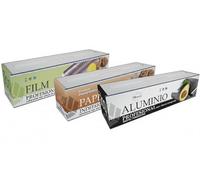 VESCEL Pack Ahorro Profesional 3 Unidades, Papel Aluminio, Film PVC, Papel Horno Industrial, Uso Profesional en Cocina, Restaurantes, Hostelería