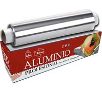 VESCEL - Papel Aluminio Industrial, Resistente y Duradero, Ideal para Envolver, Asar, Conservar, Estuche con Sierra (30CM X 2,6KG)