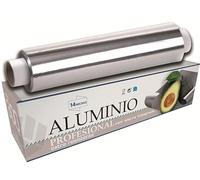 VESCEL-Rollo de Papel Aluminio Industrial Calidad Premium Resistente, Versátil y Duradero, Ideal para Envolver, Asar, Conservar, Estuche con Sierra (PA-30CMx1,2G)
