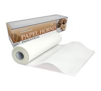 VESCEL- Rollo Papel de Horno, 38CMx60M, Papel para Hornear Antiadherente Desechable, Ideal para Horno, Freidora de Aire y Microondas