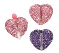 Veseek Soporte para brochas de labios, organizador de brochas de bálsamo labial compatible con máscara de dormir de labios LANEIGE, funda protectora de silicona para cepillos de labios (rosa y morado)