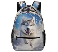 VesFy Husky perro Mochila Escolar Primaria Animal Morral Para Portátil Daypack Casual Mochilas Escolares Mochila Infantil De Gran Capacidad Para Niñas Y Niños One Size