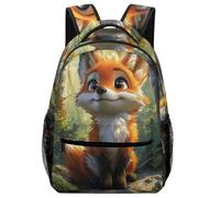 VesFy Lindo Zorro Mochila Escolar Primaria Animales Morral Para Portátil Daypack Casual Mochilas Escolares Mochila Infantil De Gran Capacidad Para Niñas Y Niños One Size