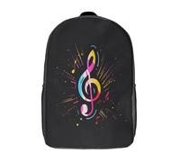 VesFy Music Notation Mochila Estudiante Mochila Portátil Universitaria Mochila De Mujer Adolescentes Mochila Escuela Viajar Colegio Cámping Impermeable 17inch
